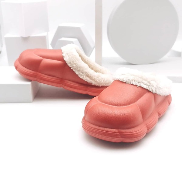 

Toddler Girls Plush Inside Bedroom Slippers, Red