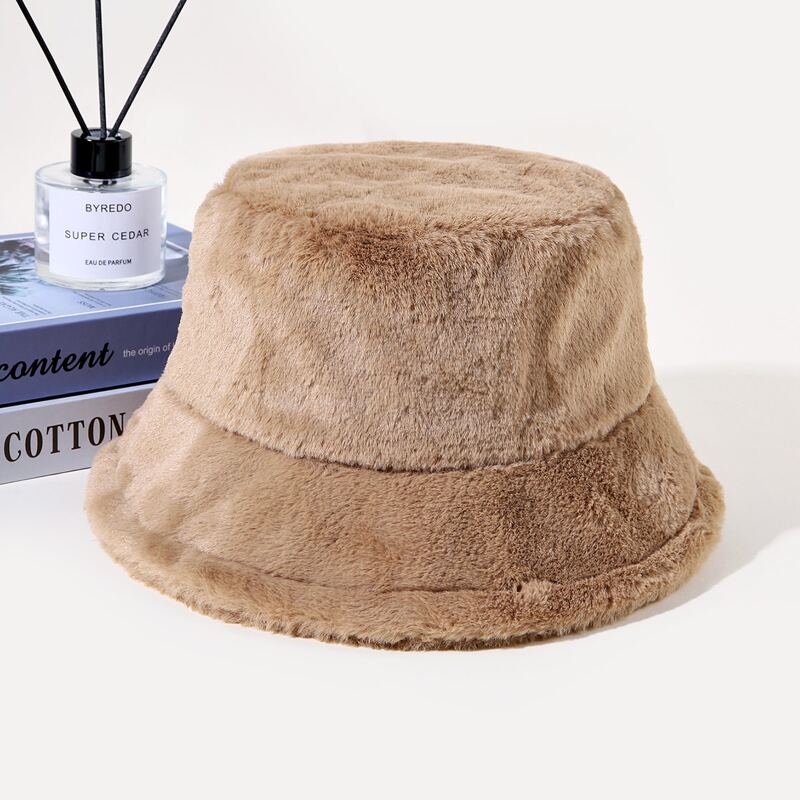 

Fluffy Bucket Hat, Khaki