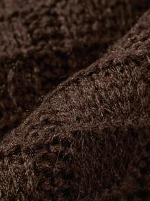 Manfinity Men Knitwear màu trơn Giải trí - Cà phê nâu - Xem 5