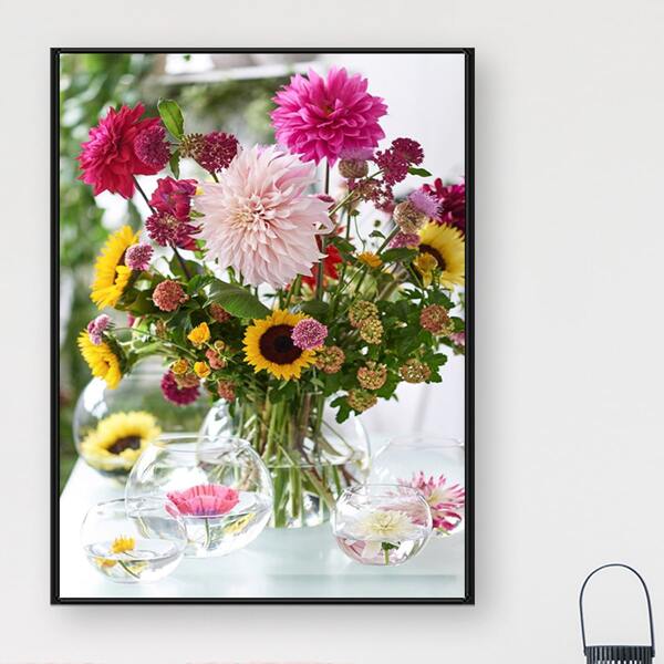 

Floral Pattern Diamond Painting Without Frame, Multicolor
