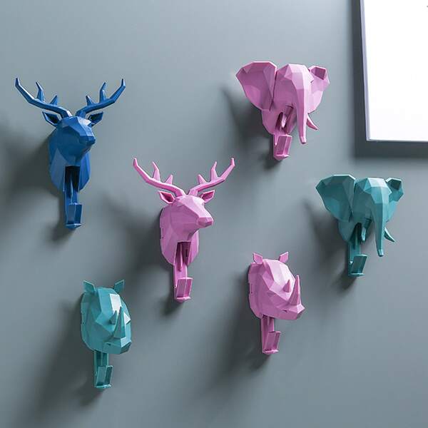 

1pc Animal Shaped Random Wall Hook, Multicolor