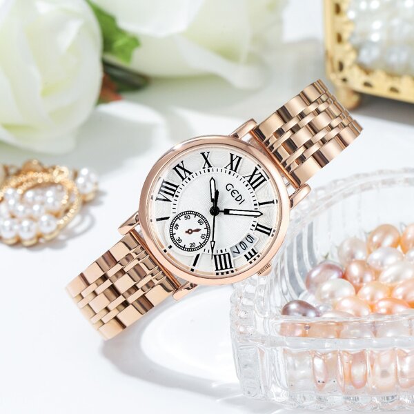 

Simple Round Pointer Date Quartz Watch