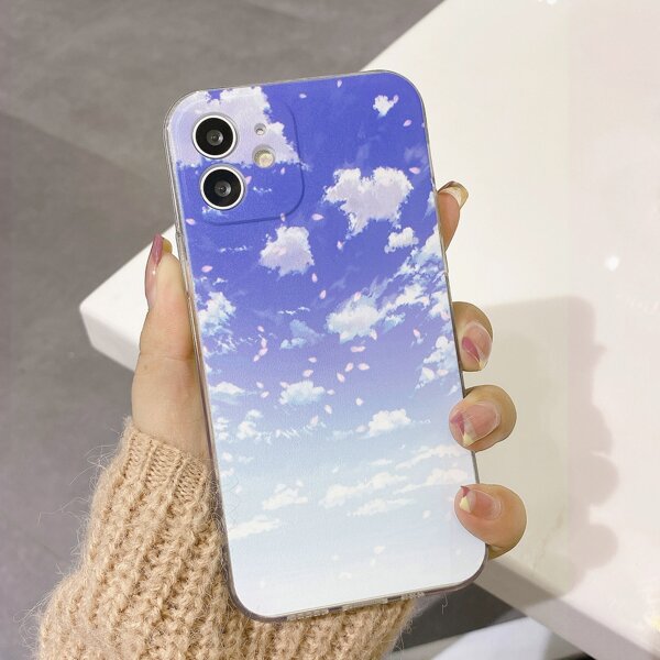 

Clouds & Sakura Phone Case, Multicolor