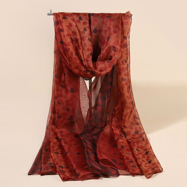 

Graphic Print Scarf, Multicolor
