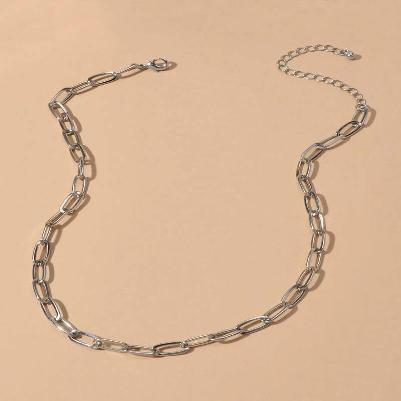 

Minimalist Chain Necklace, Silver