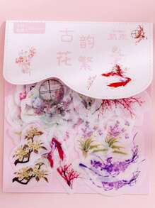 40入混款隨機圖案貼紙 學用品 - 彩色 - 查看 4