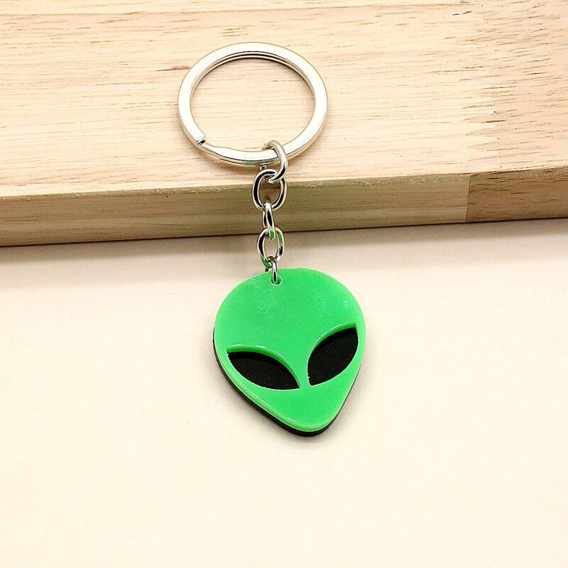 

Alien Pendant Keychain, Green