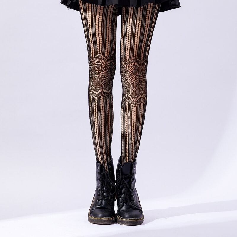 

Hollow Out Fishnet Tights, Black