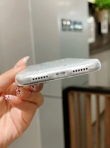 Apple 2000s Fashion Y2k Glitter Phone Case Compatible With IPhone15/15Plus/15Pro/15Promax - Silver - View 4