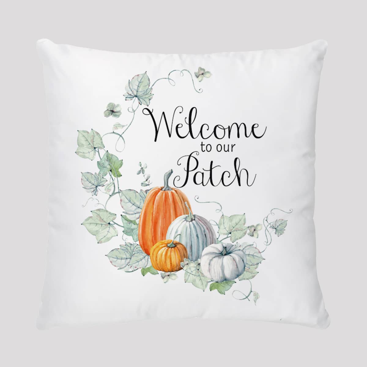 

Pumpkin Print Cushion Cover Without Filler, Multicolor