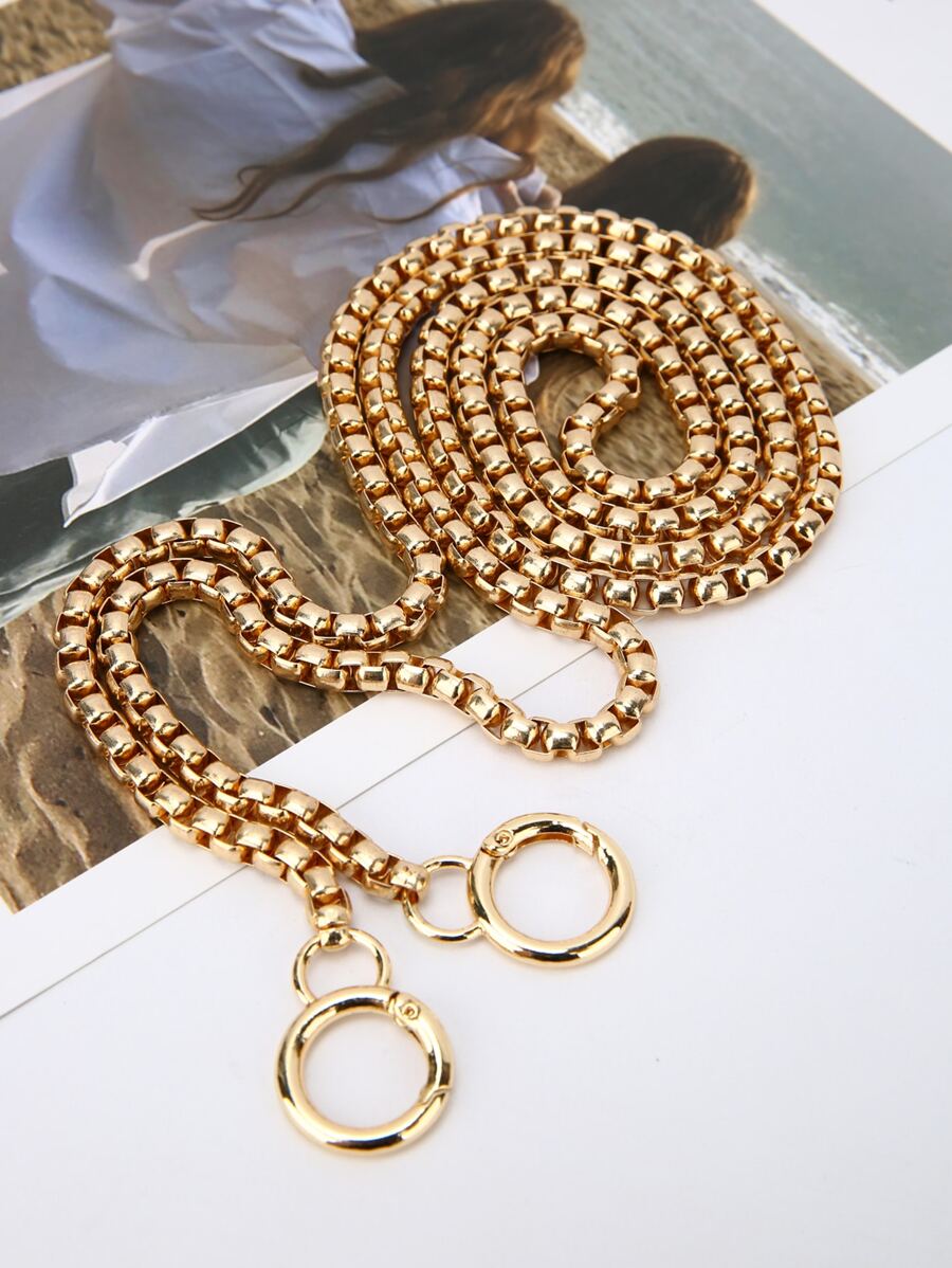 CONTAINEVERY Minimalist Chain Decor Bag Strap Bag Accessories DIY Accessories Adjustable Replacement Shoulder Strap Stylish Durable - Gold - View 1