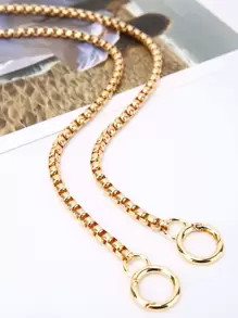 CONTAINEVERY Minimalist Chain Decor Bag Strap Bag Accessories DIY Accessories Adjustable Replacement Shoulder Strap Stylish Durable - Gold - View 3