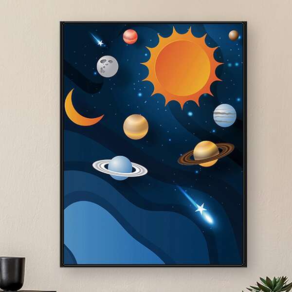 

Planet Pattern Diamond Painting Without Frame, Multicolor