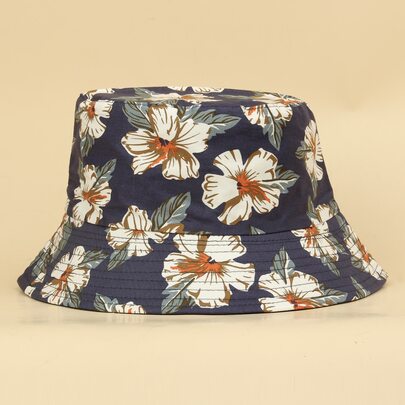 Flower Print Bucket Hat