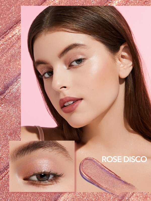 SHEGLAM Jelly Wow Eyeshadow PopRose Disco Long Lasting Glitter