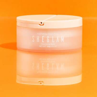 SHEGLAM Nourishing Neroli Face Cleansing Balm 35G Cream To Oil Vitamin C Makeup Melting Cleansing Balm Face Cleanser Makerup Remover Brand Beauty Makeup Face Paint Cosmetic For Women Girls Perfect For Spring Summer Ideal For Y2K Fancy Fashion Suitable For Birthday Mother'S Day Gift Rave Party Ready Best Color