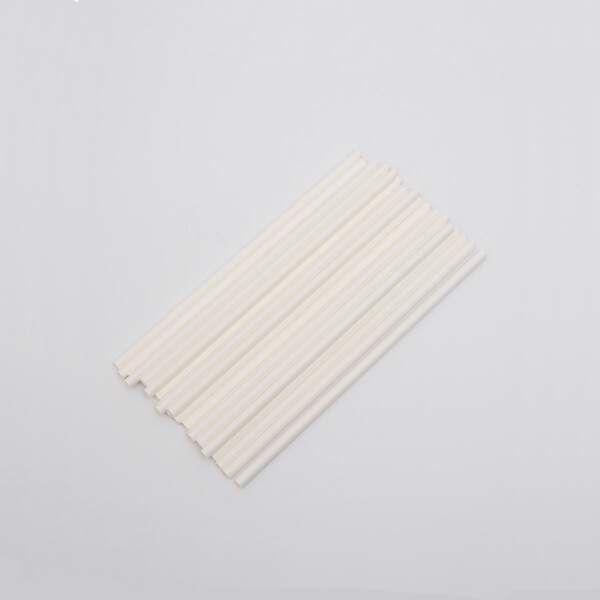 

100pcs Plain Disposable Straw, White