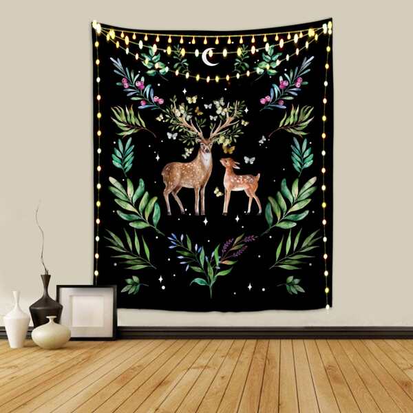 

Elk Print Tapestry, Multicolor