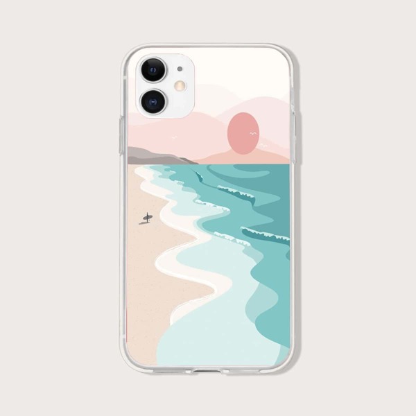 

Beach Painted Phone Case, Multicolor