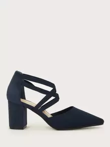 CUCCOO BASICS Zapatos de tacón minimalistas de punta fina con correa de tobillo para zapatos de verano de vacaciones, zapatos elegantes de tacón para el regreso a la escuela, zapatos de estudiante universitaria, zapatos de Navidad, otoño y Año Nuevo