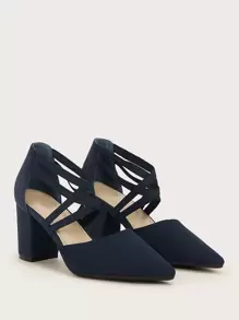 CUCCOO BASICS Zapatos de tacón minimalistas de punta fina con correa de tobillo para zapatos de verano de vacaciones, zapatos elegantes de tacón para el regreso a la escuela, zapatos de estudiante universitaria, zapatos de Navidad, otoño y Año Nuevo