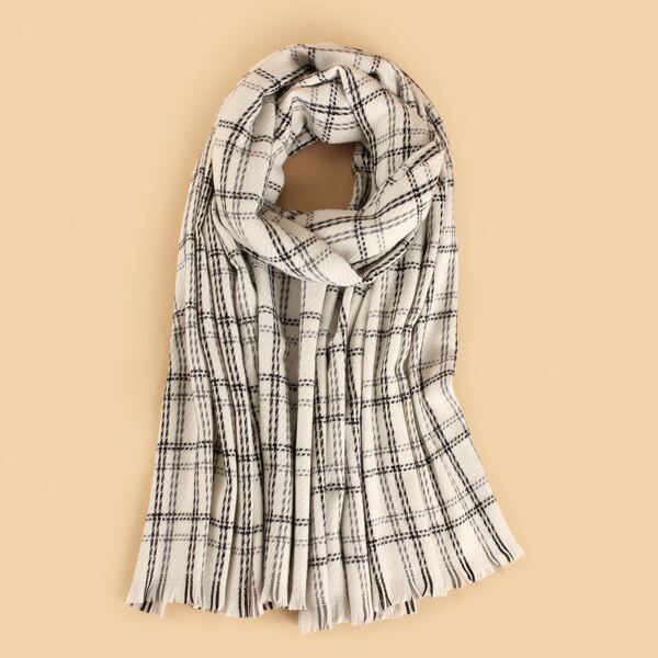 

Plaid Print Scarf, Multicolor