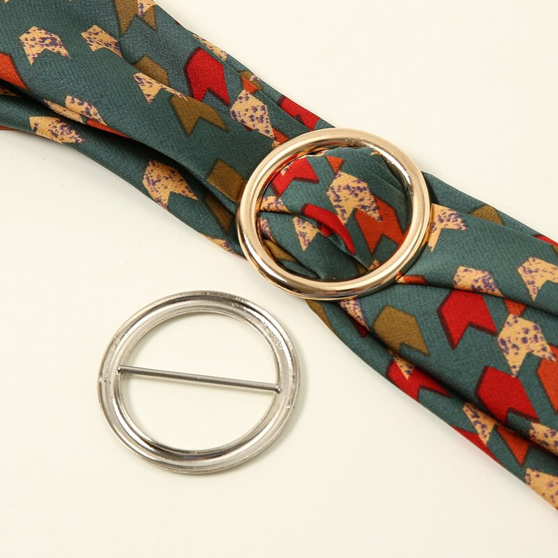 

2pcs Round Scarf Buckle, Multicolor