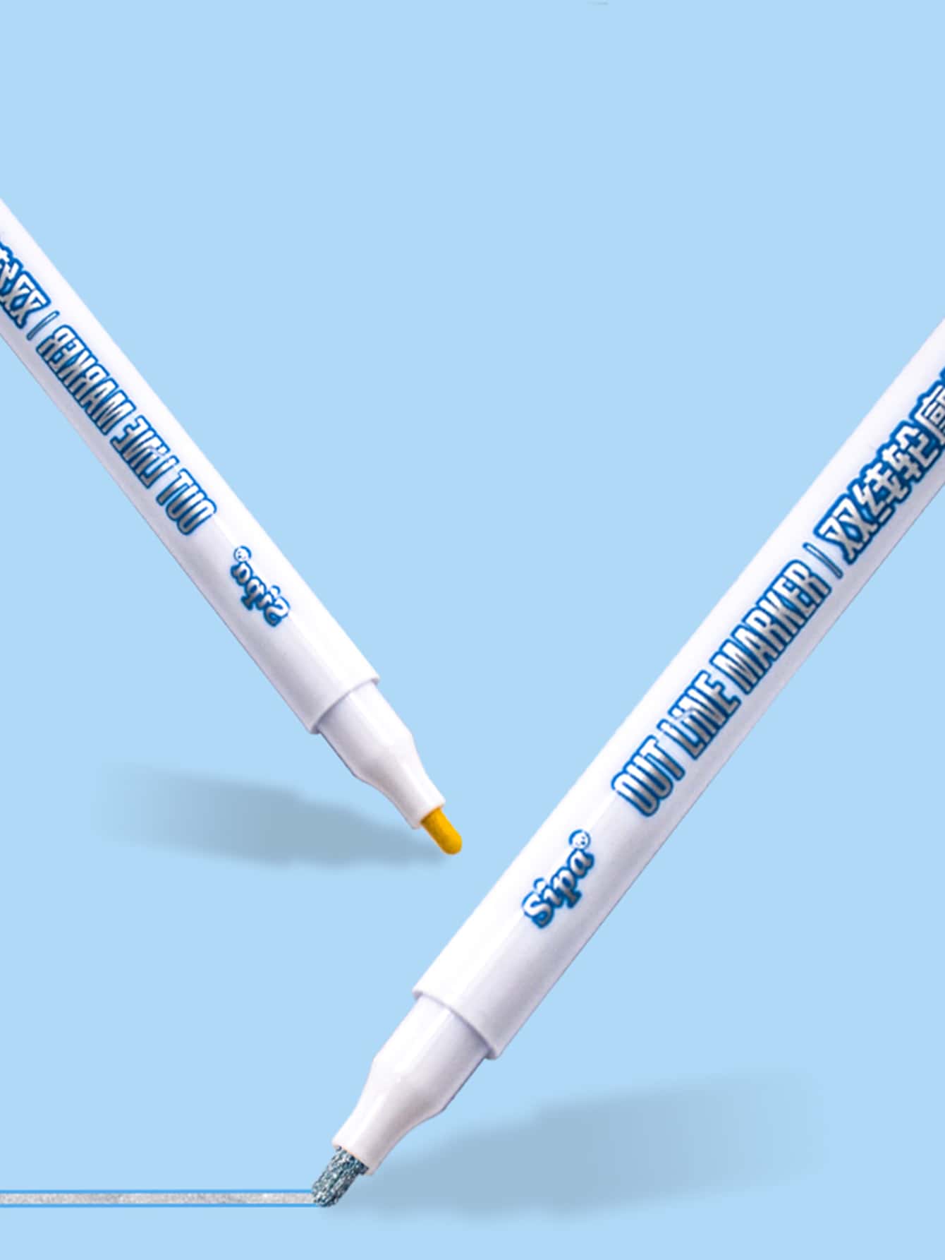 sipa Arabia Saudita Juego De Bolígrafos De Doble Línea De Contorno De 8 Colores - Multicolor - Añade 4