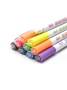 sipa Saudi Arabia Double Line Outline Pen Set Of 8 Colors - Multicolor - View 5