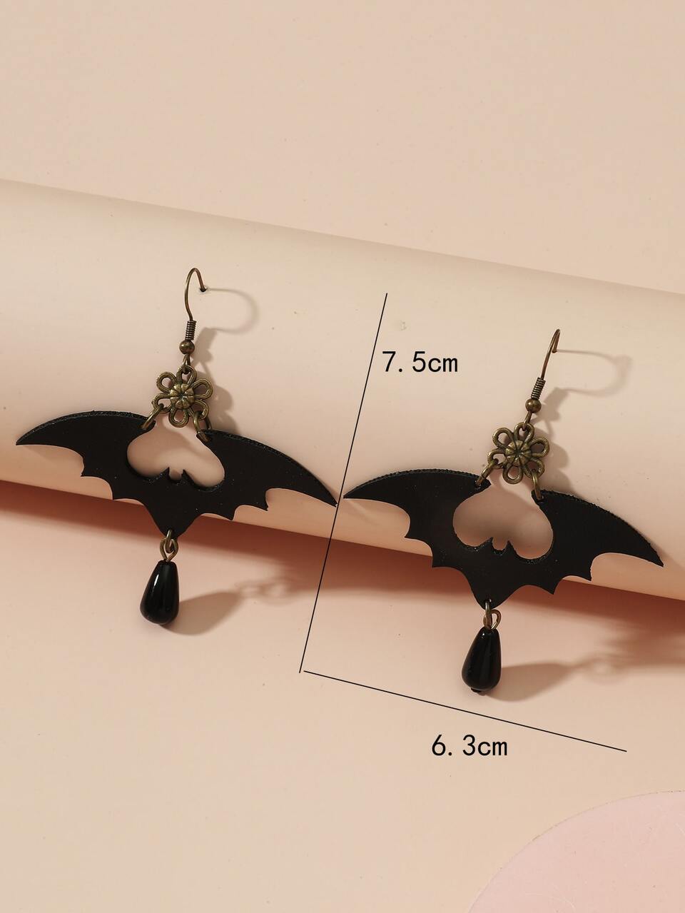 Halloween Bat Drop Earrings