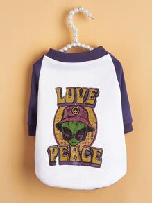Letter Graphic Pet Tee