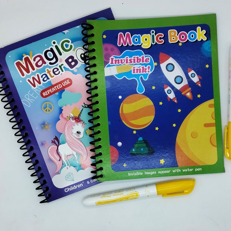 

1pc Random Magic Water Painting Book With Pen, Multicolor