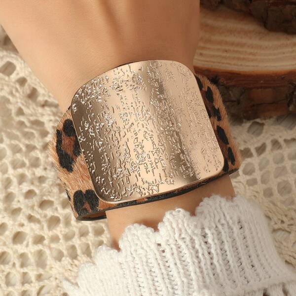 

Leopard Print Bracelet, Multicolor