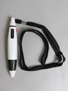 1pc Ballpoint Pen With Lanyard - Multicolor - View 3