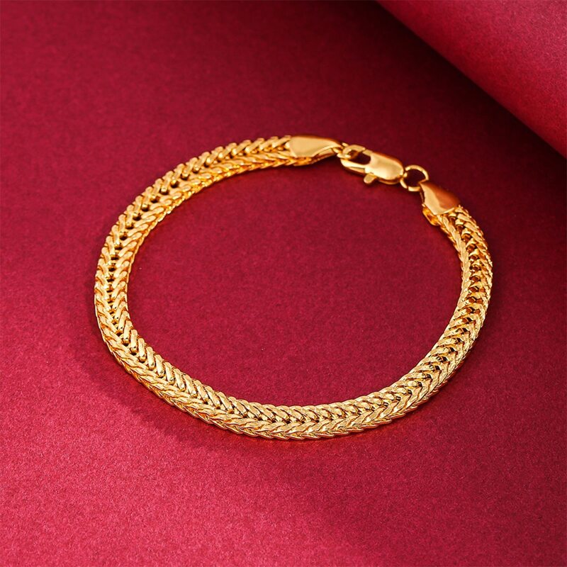 

Guys 1pc Metal Bracelet, Gold
