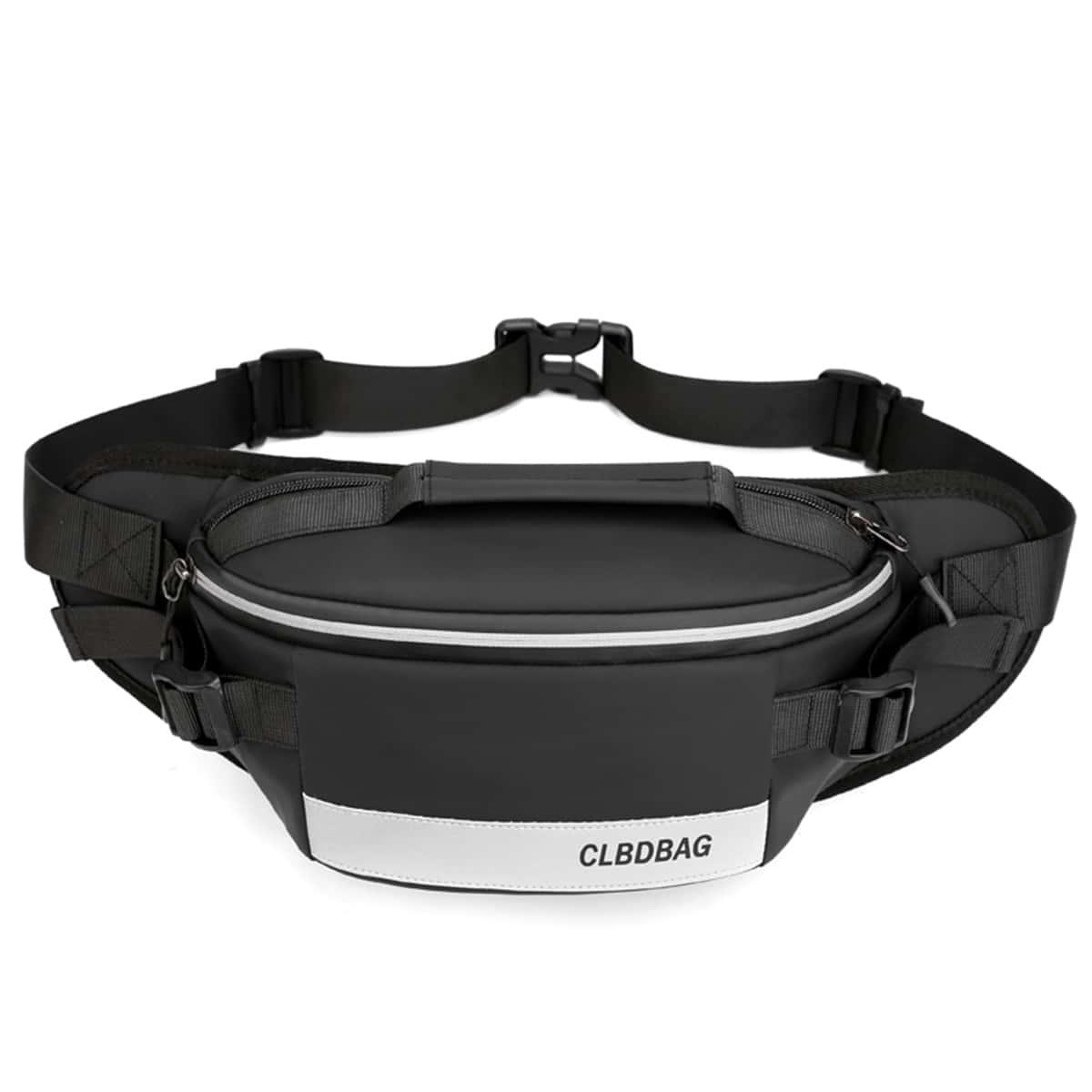 

Guys Zip Front Fanny Pack, Black
