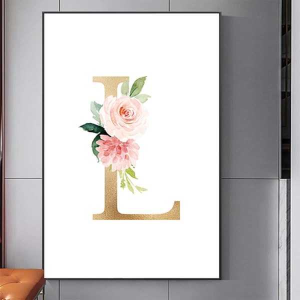 

Letter Graphic DIY Diamond Unframed Painting, Multicolor