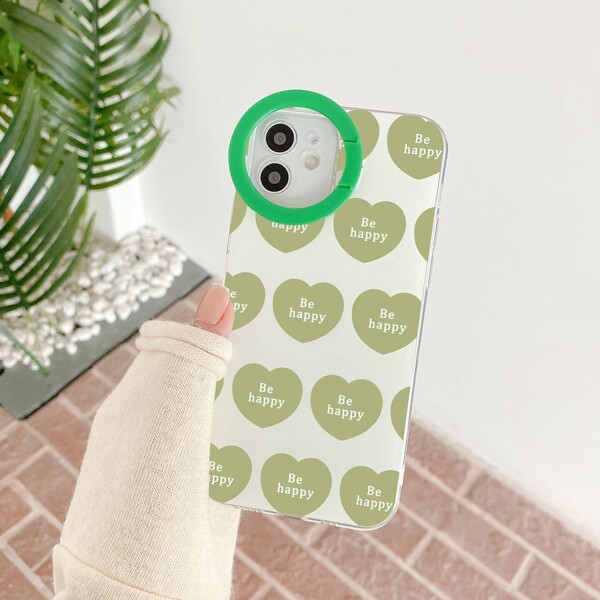

Heart Phone Case With Ring Holder, Multicolor