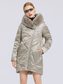 MIEGOFCE Áo khoác có dây kéo phía trước - Xám - Xem 4