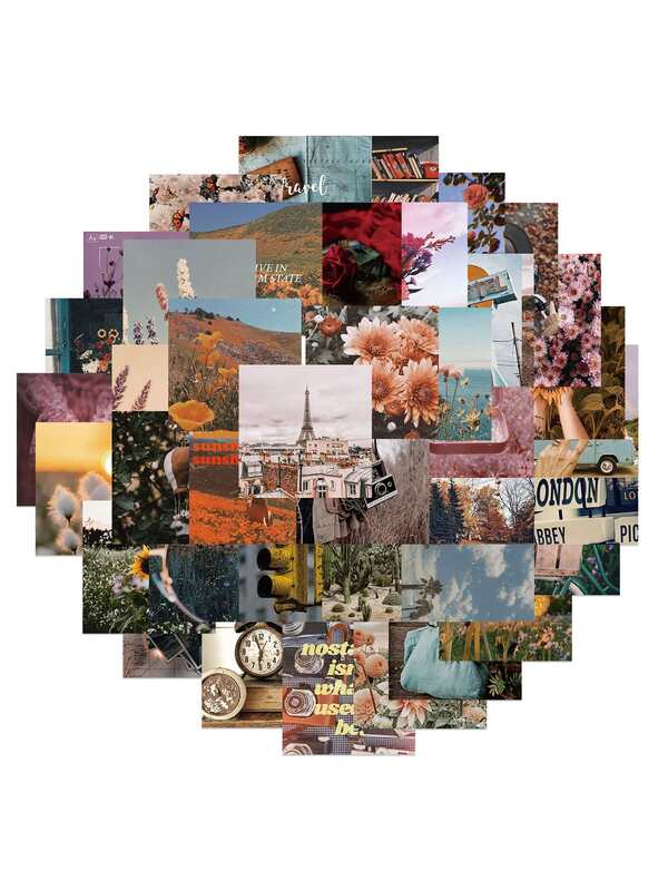 56pcs Mixed Pattern Random Sticker | SHEIN USA