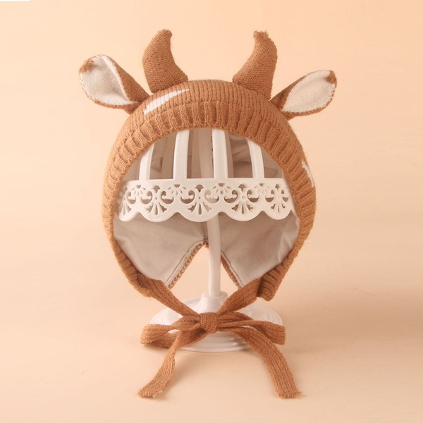 

Toddler Kids Ear Design Hat, Khaki
