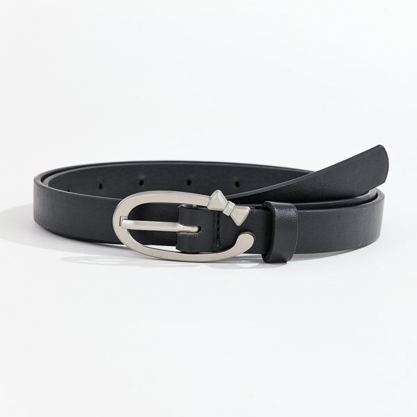 

Bow Decor Belt With Hole Punch, Gun black