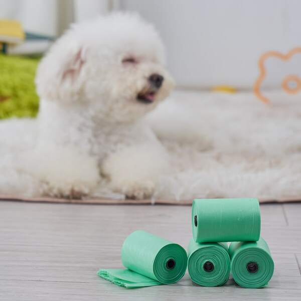 

4rolls Plain Pet Poopbag, Green