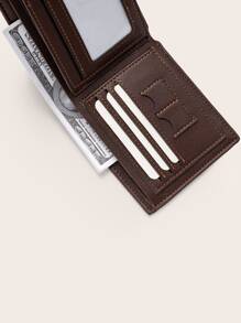 Ví nam nhỏ gọn gấp đôi bằng da PU đựng thẻ tín dụng, cửa sổ đựng ID nhỏ, ví gấp đôi cho nam, quà tặng cho bố, tiền mặt di động, nhân viên văn phòng, cho nam, công việc văn phòng, đi làm, kỷ niệm, cho cặp đôi, quà tặng sinh nhật, quà tặng ngày lễ tình nhân, quà tặng cho nam, ví, ví nhỏ, ví da nam - màu nâu - Xem 6