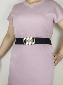 Dây nịt kim loại 86CM Plus Size Corset Belt - màu đen - Xem 1