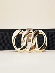 Dây nịt kim loại 86CM Plus Size Corset Belt - màu đen - Xem 4