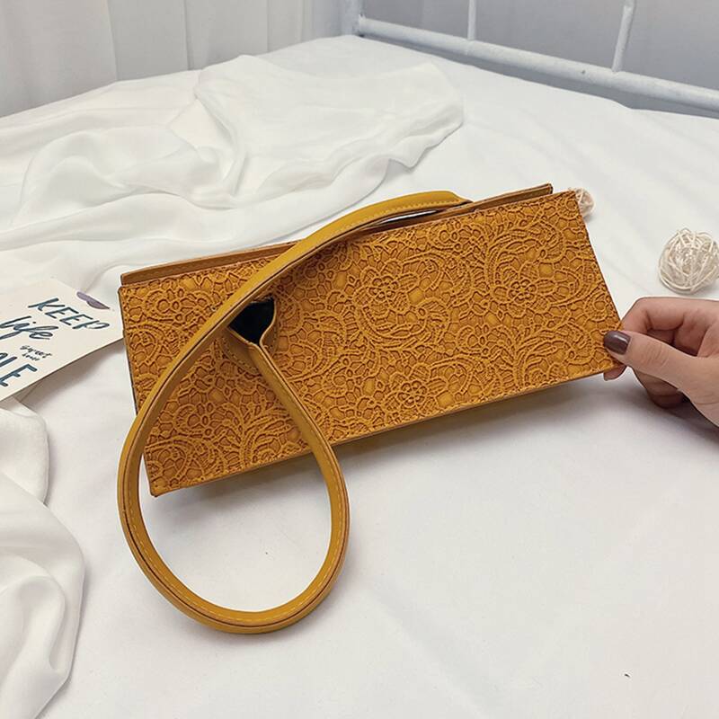 

Flower Graphic Shoulder Bag, Yellow
