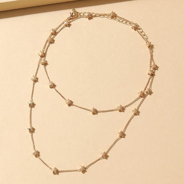 

Star Decor Necklace, Gold
