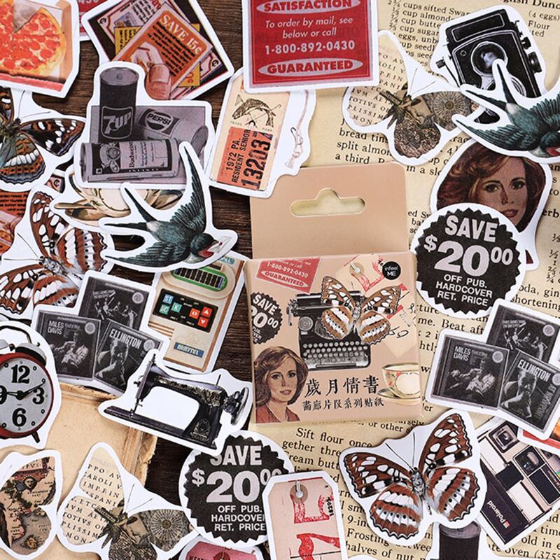 

46pcs Mixed Pattern Sticker, Multicolor