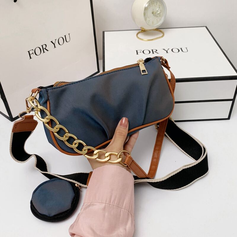 

Minimalist Shoulder Bag, Blue